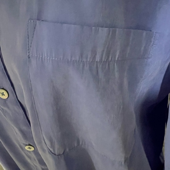 Chico’s Blue Button-Up Shirt - Picture 4 of 13
